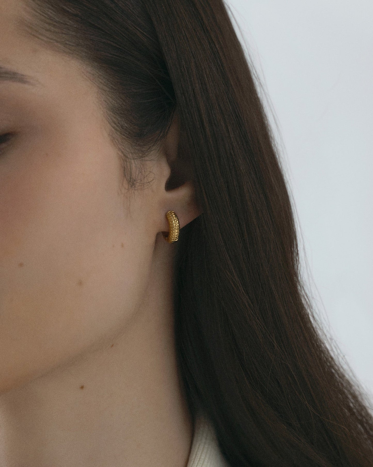 Beaded hoops Small