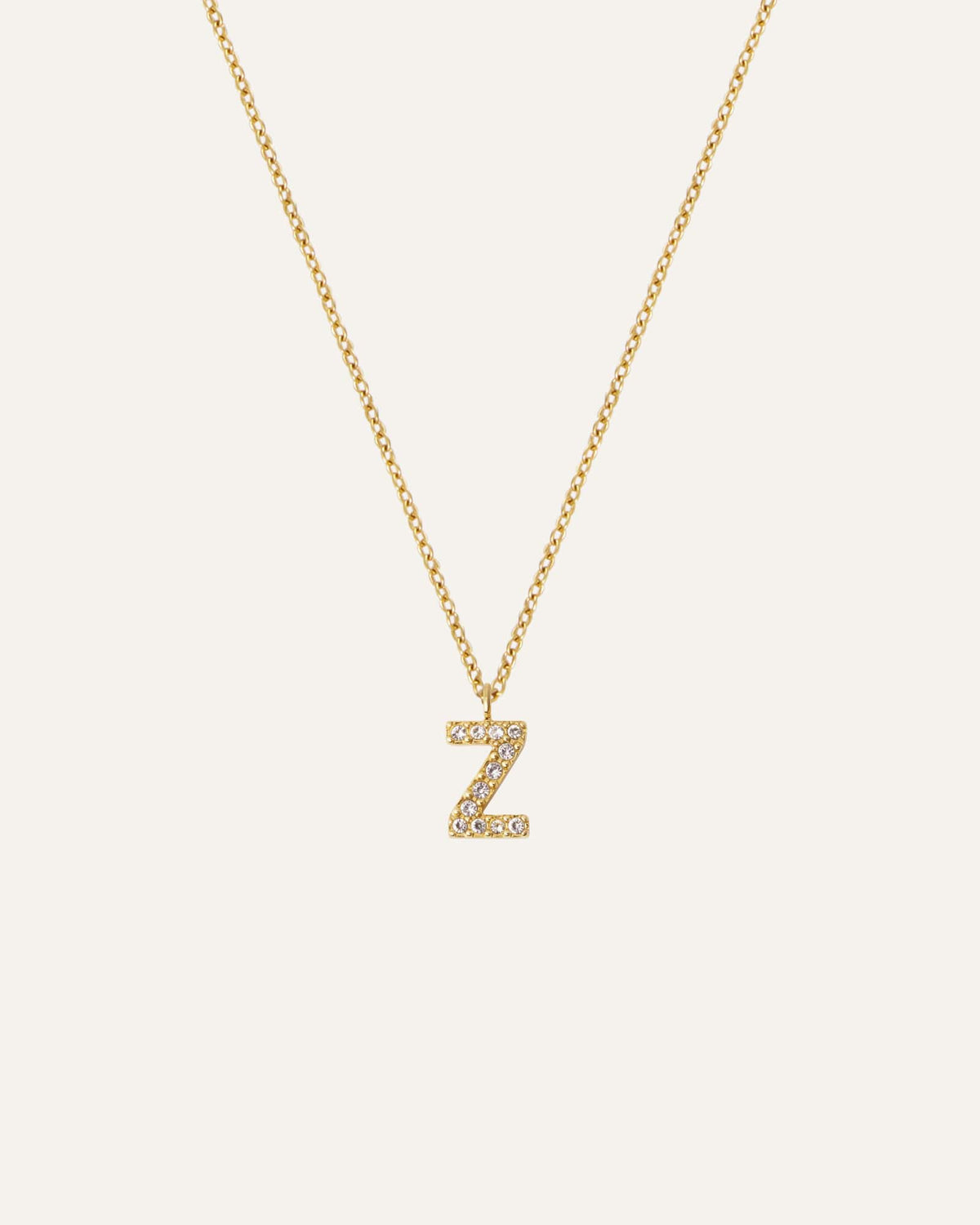 Petite Stone Letter Necklace