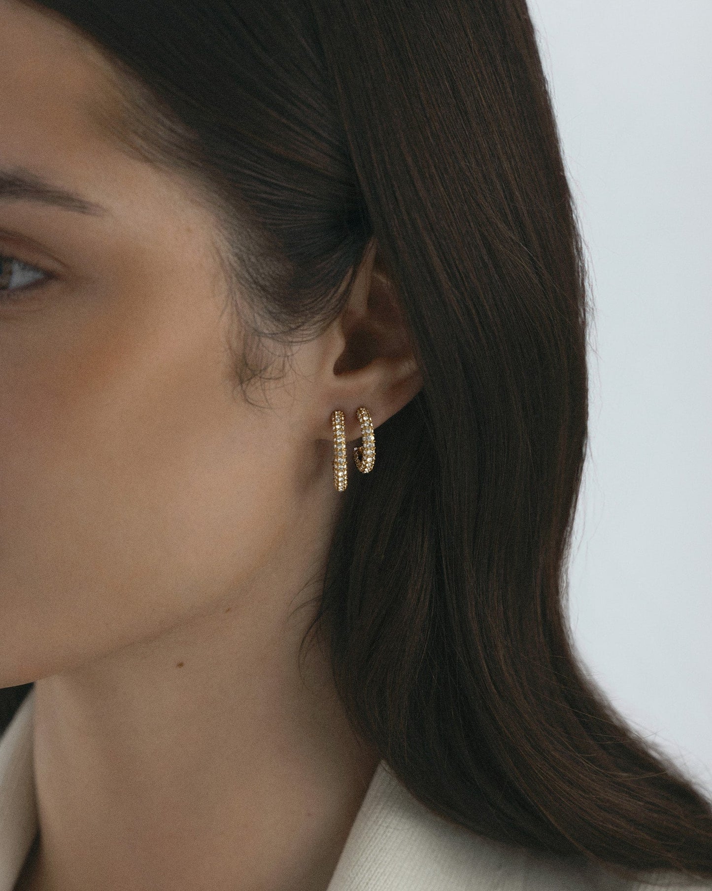 Pavé eternal large earrings