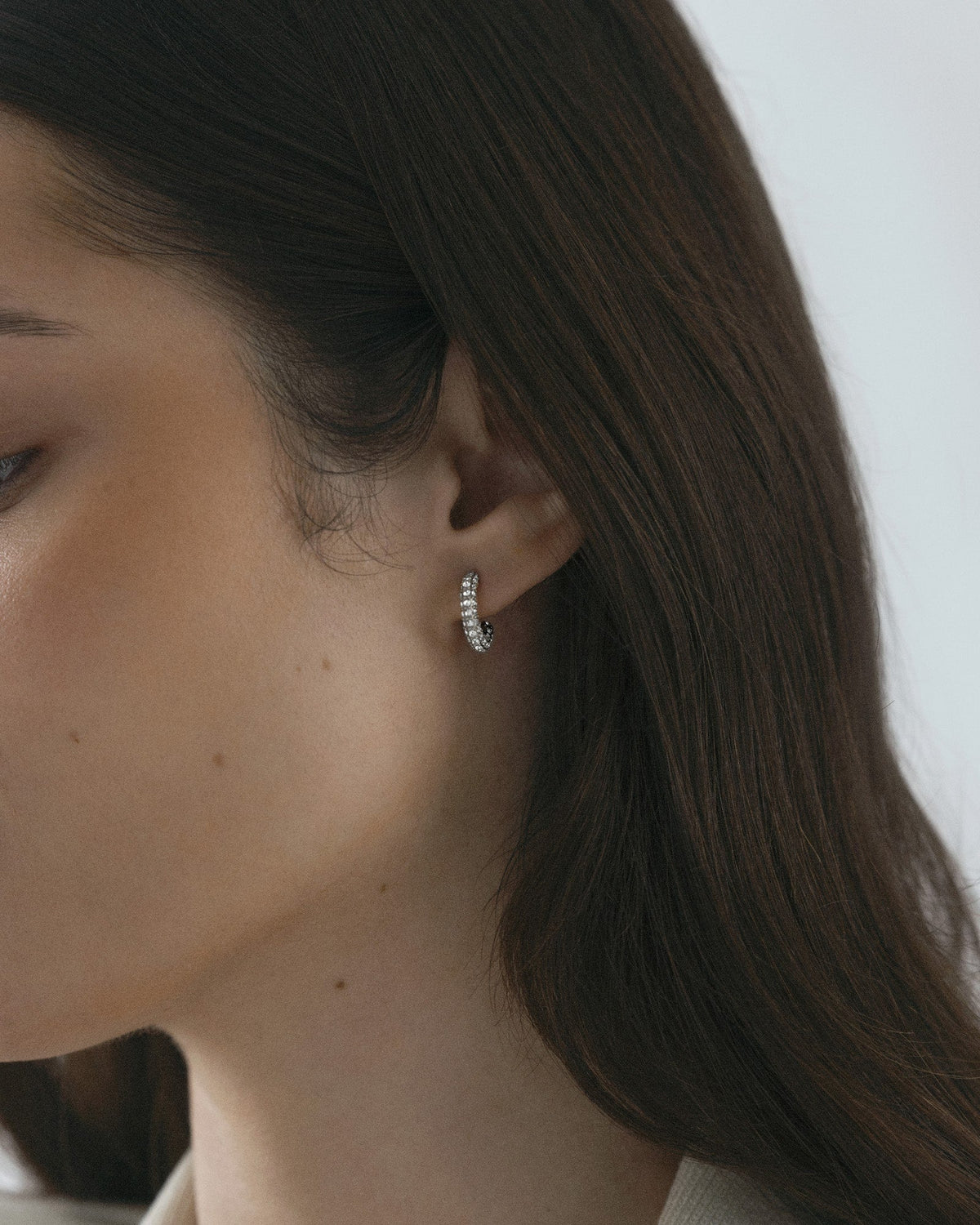 Pavé eternal small earrings