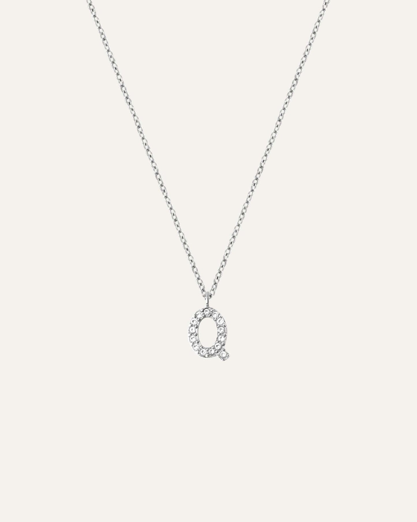 Petite Stone Letter Necklace