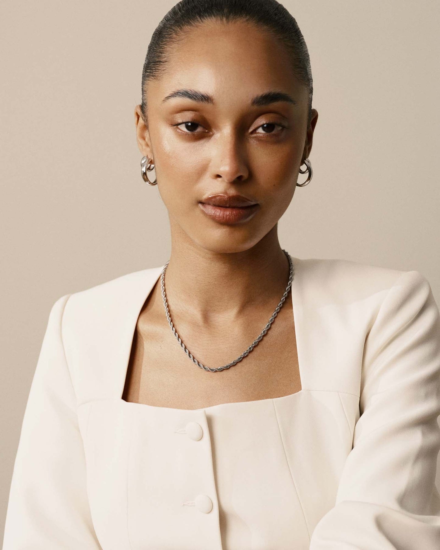 Bold Rope Chain Steel Small Necklace