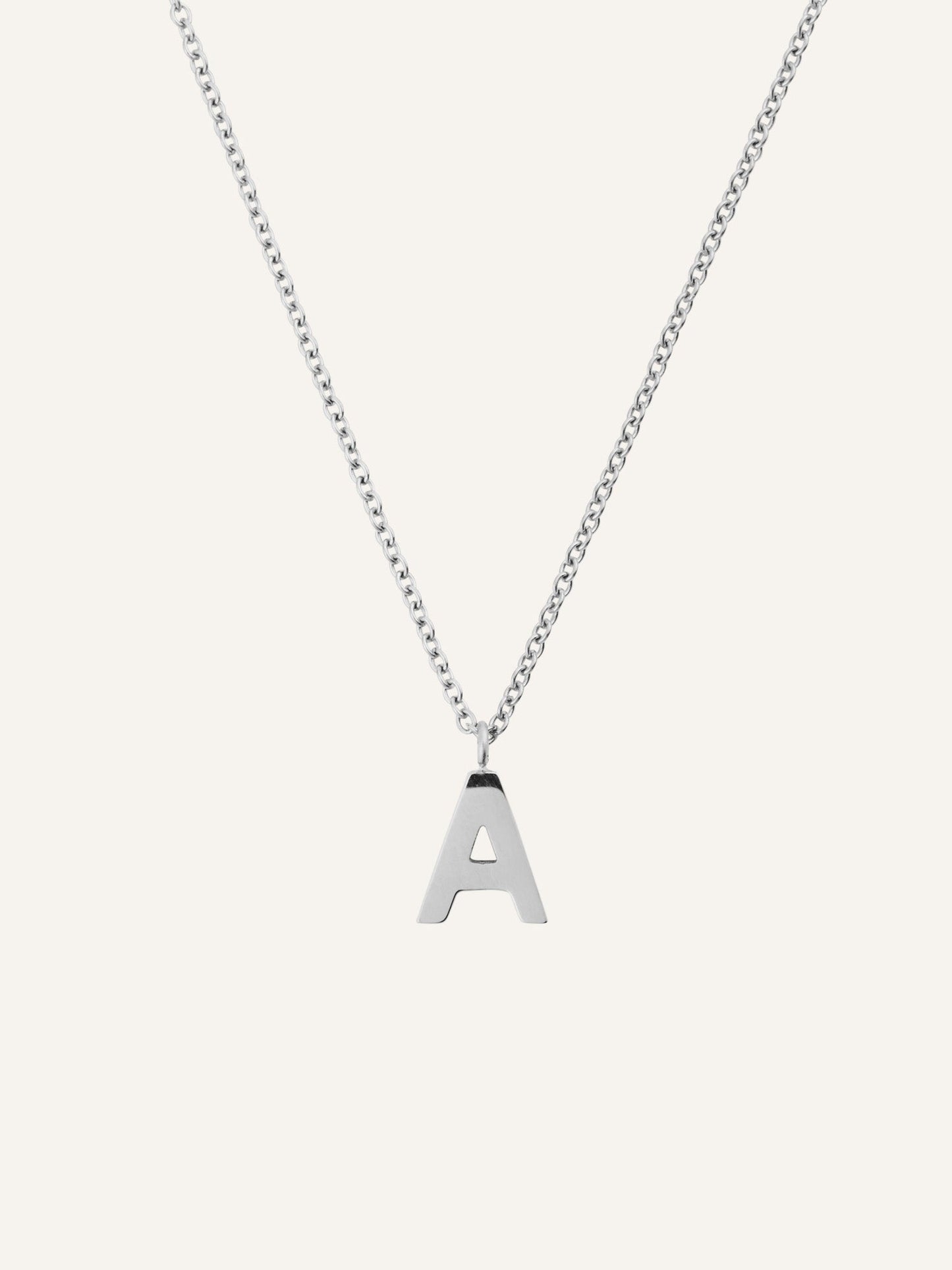 Petite Plain Letter Necklace