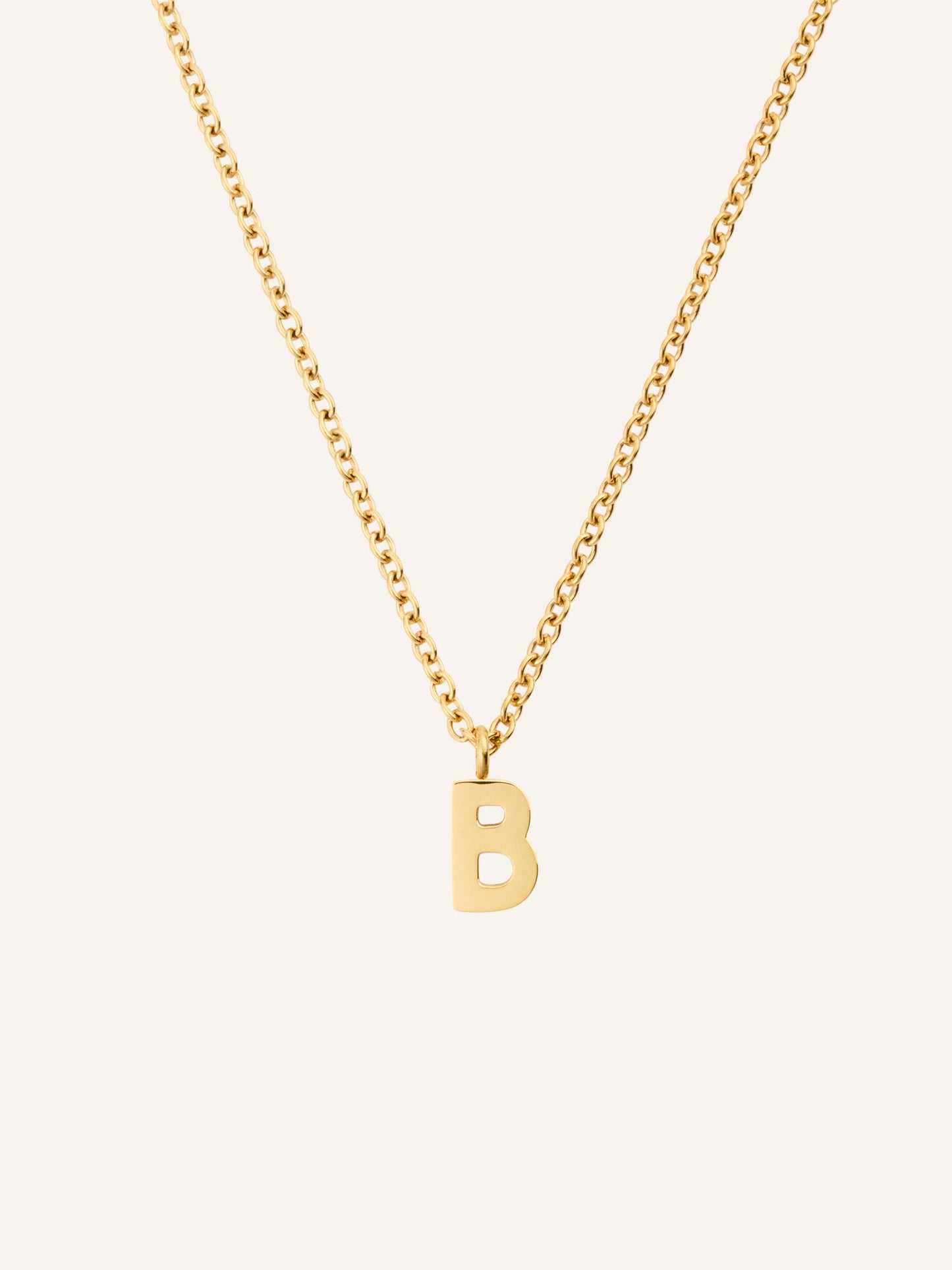 Petite Plain Letter Necklace