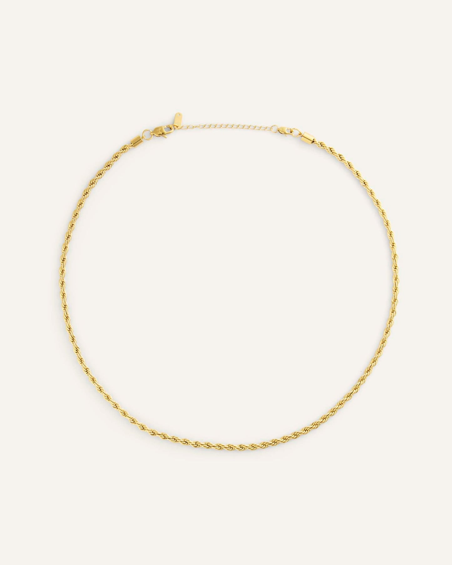 Bold Rope Chain Gold Small Necklace