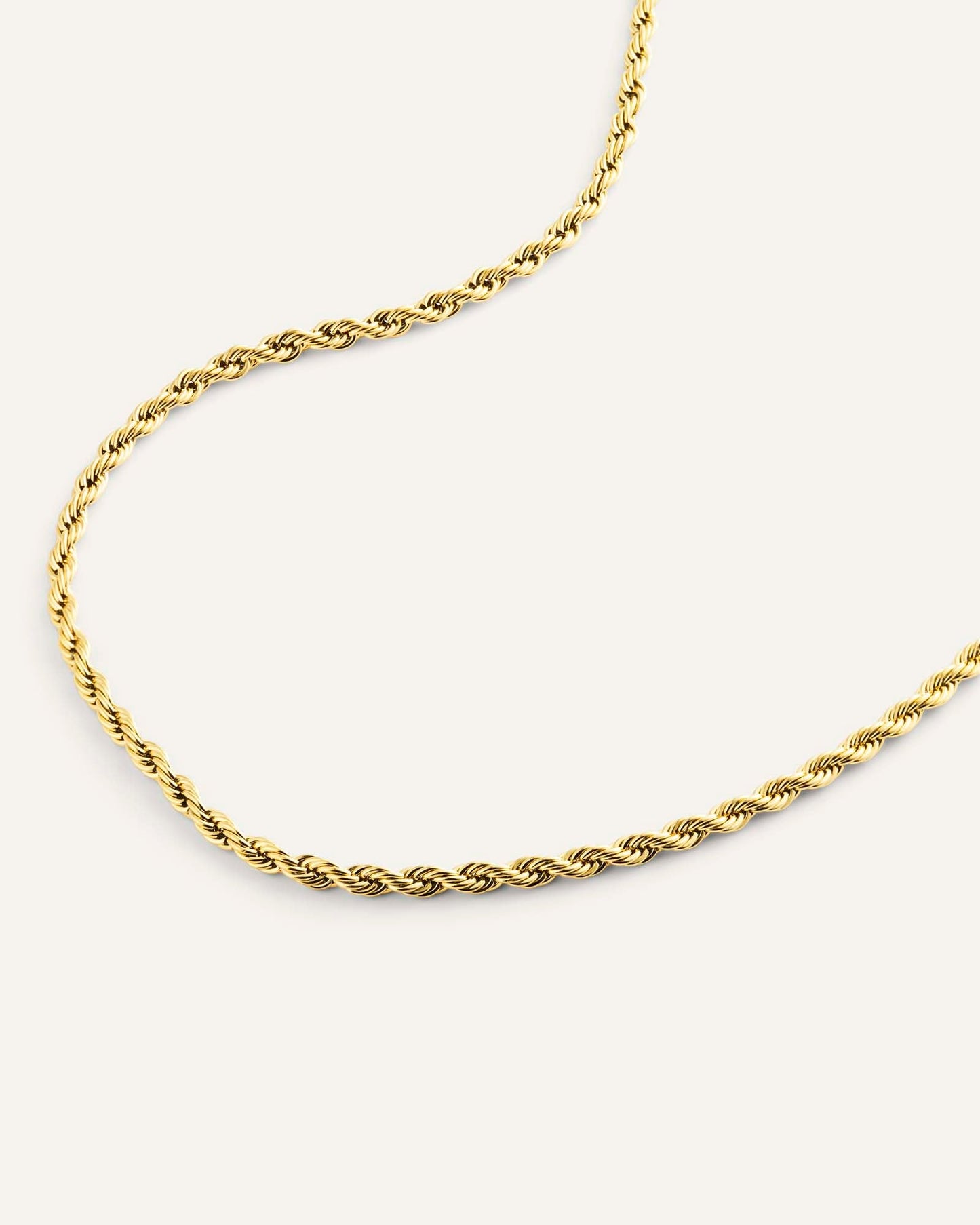 Bold Rope Chain Gold Necklace
