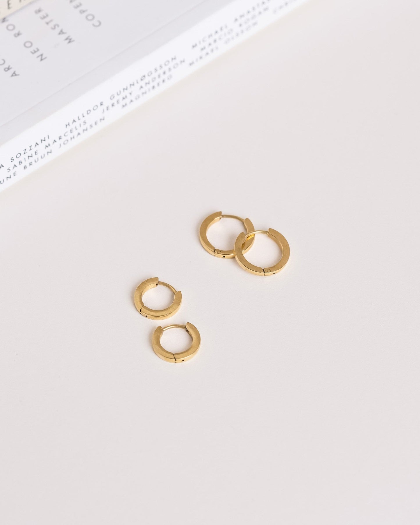 Classic Gold Hoops Medium