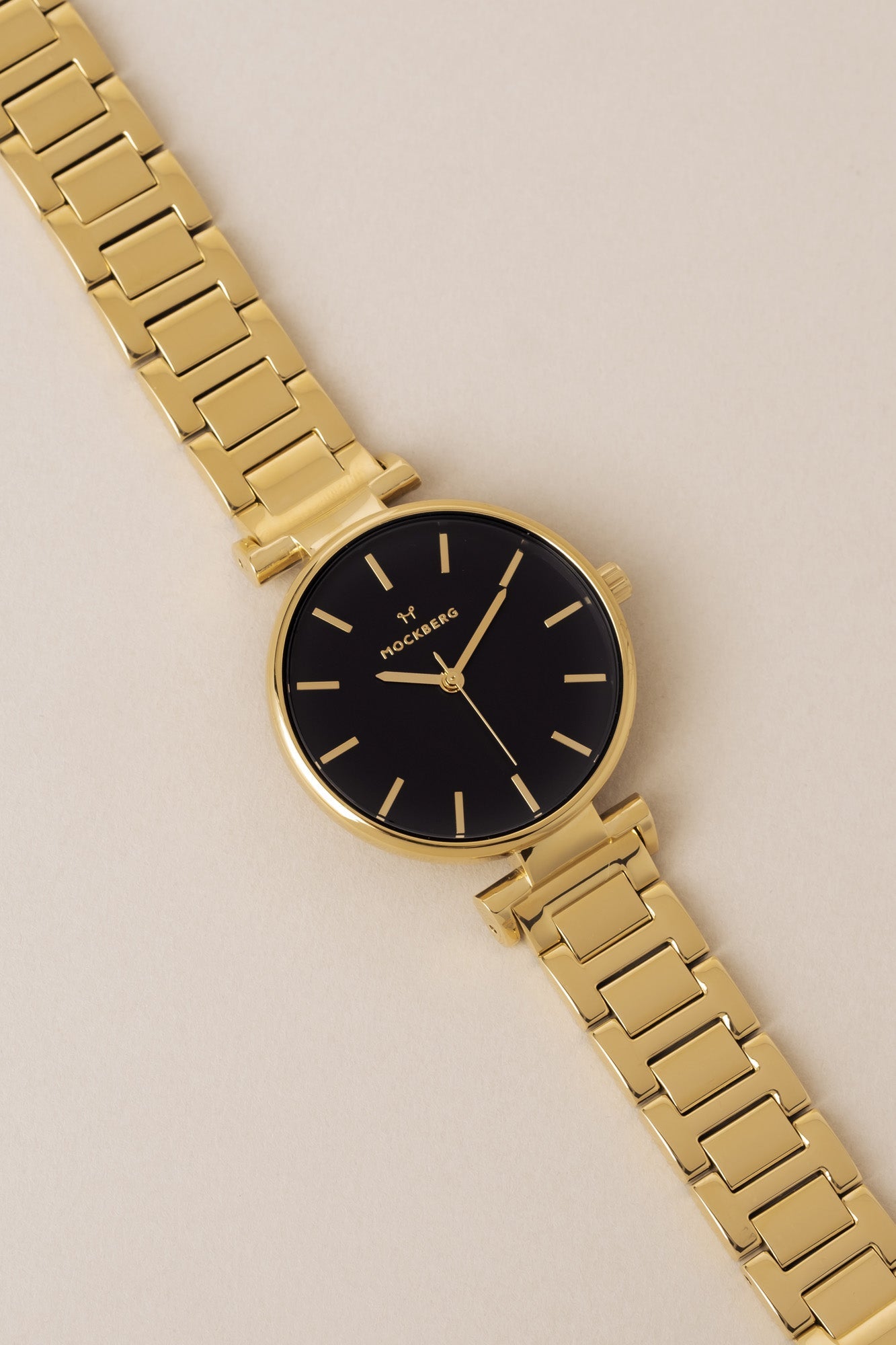 MODEST LINKS 34 mm Gold black dial