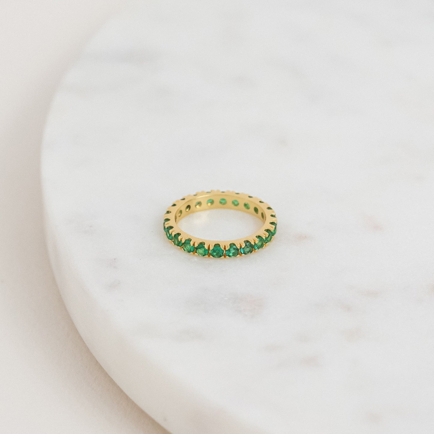 Elipse Ring Gold/Green