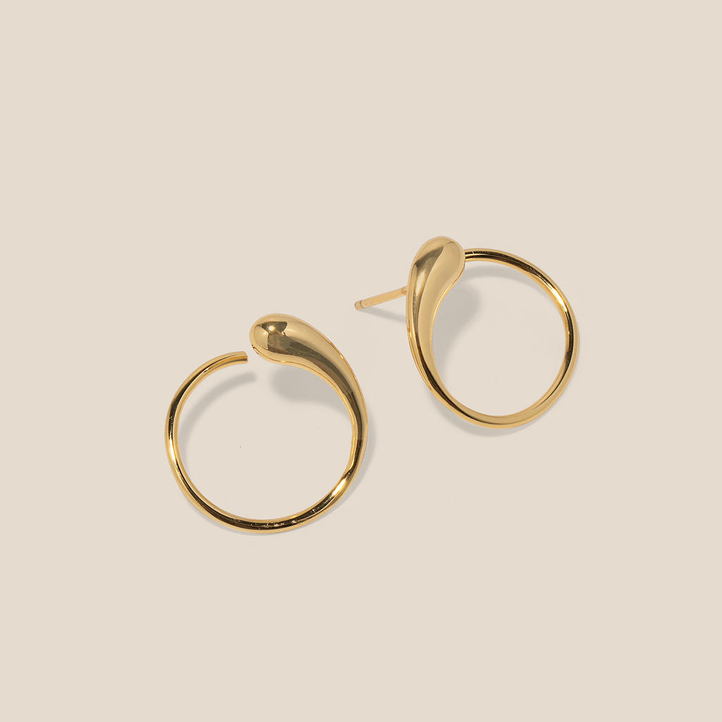 Eclipse Earrings Gold