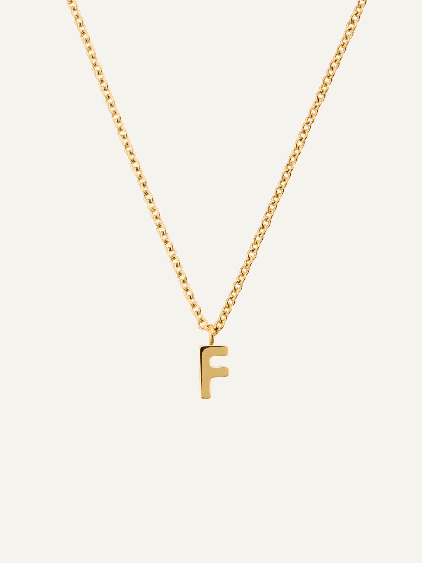 Petite Plain Letter Necklace