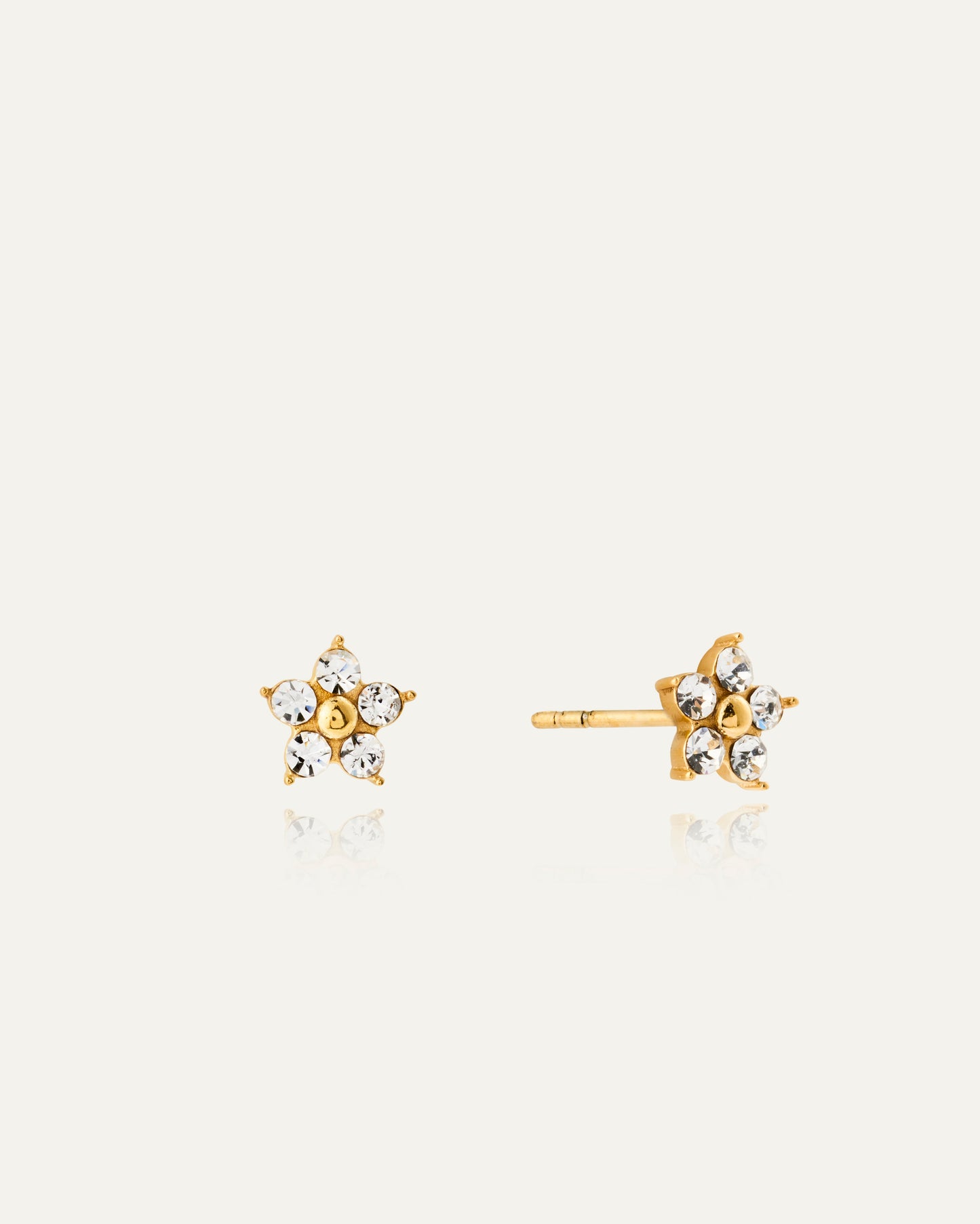 Flora Gold Studs