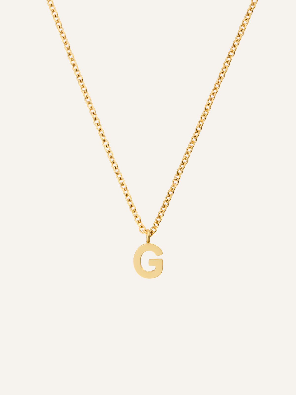 Petite Plain Letter Necklace