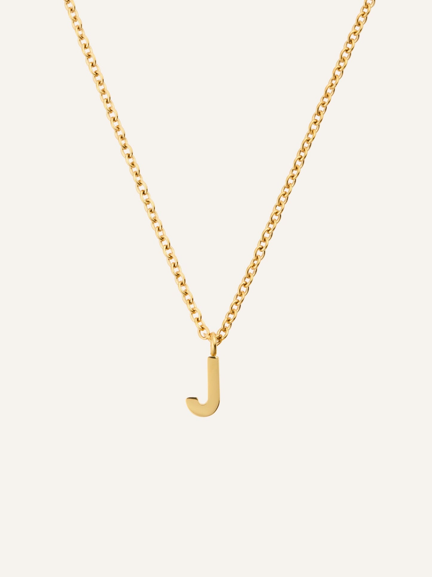 Petite Plain Letter Necklace