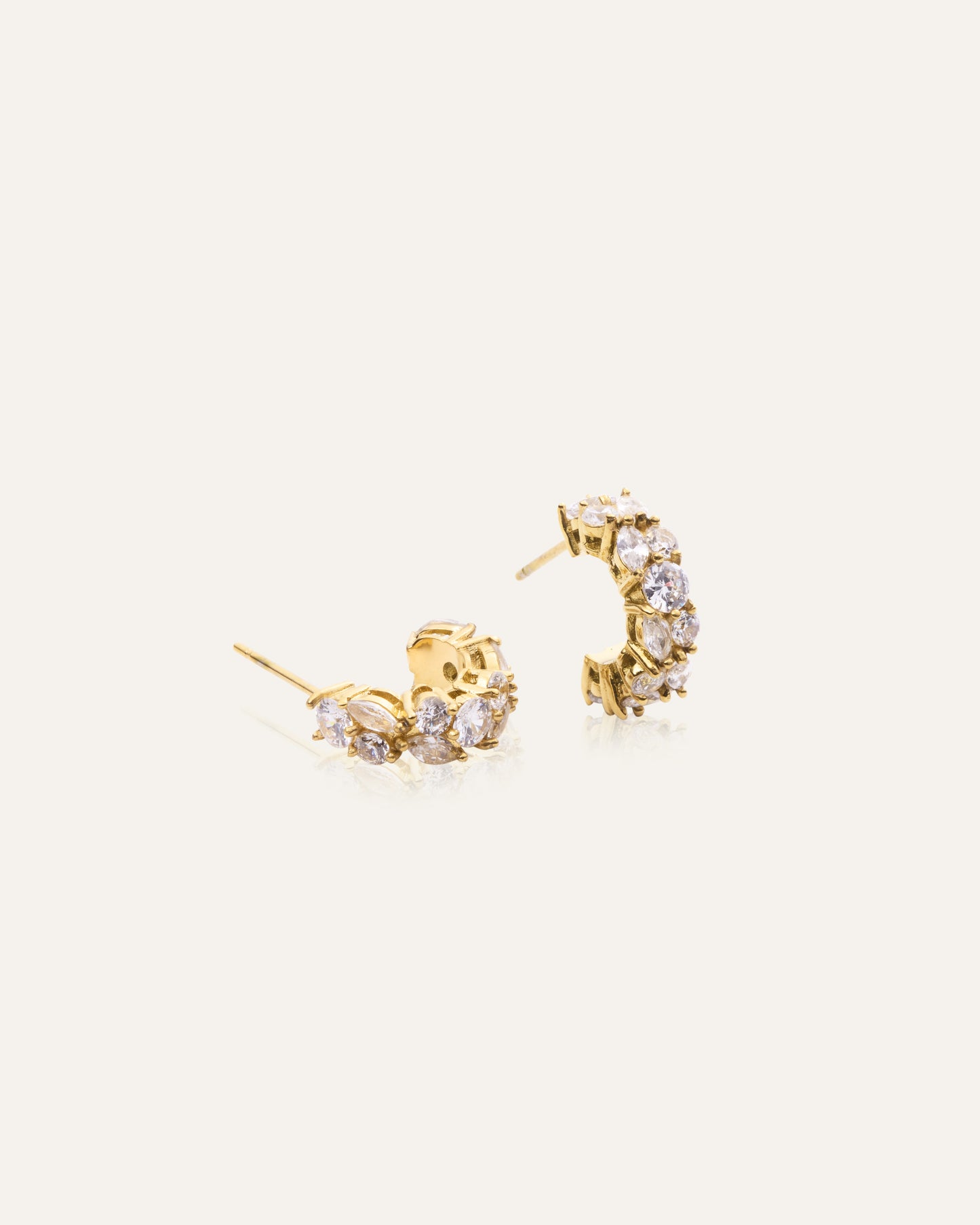 Queen earrings gold Small WP