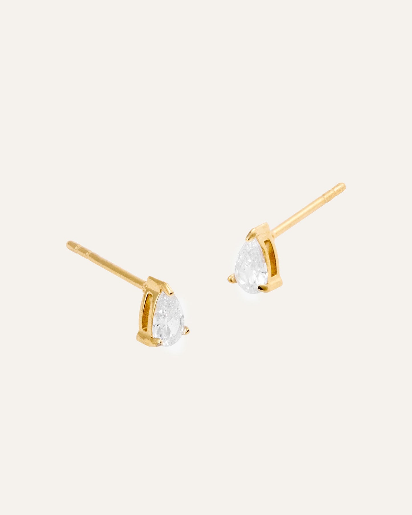 Belle White Small Studs