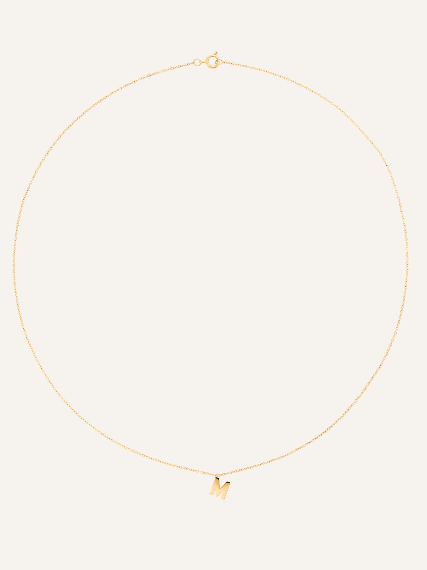 Petite Plain Letter Necklace