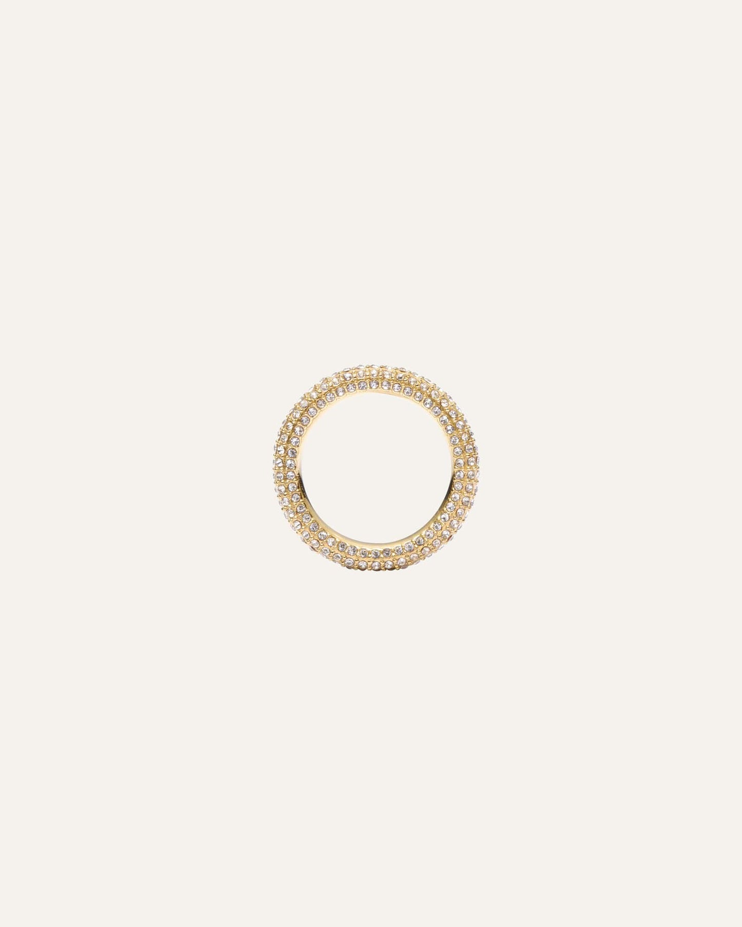 Pavé eternal gold ring