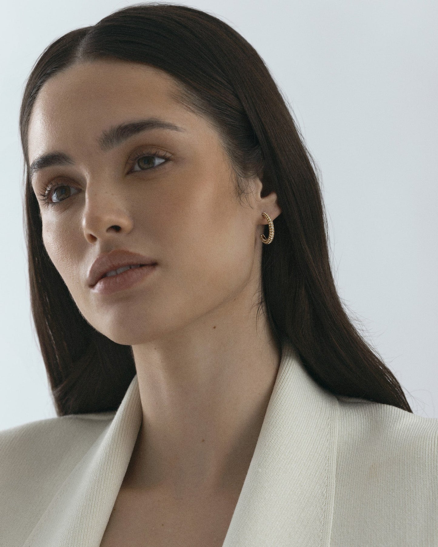 Pavé eternal large earrings