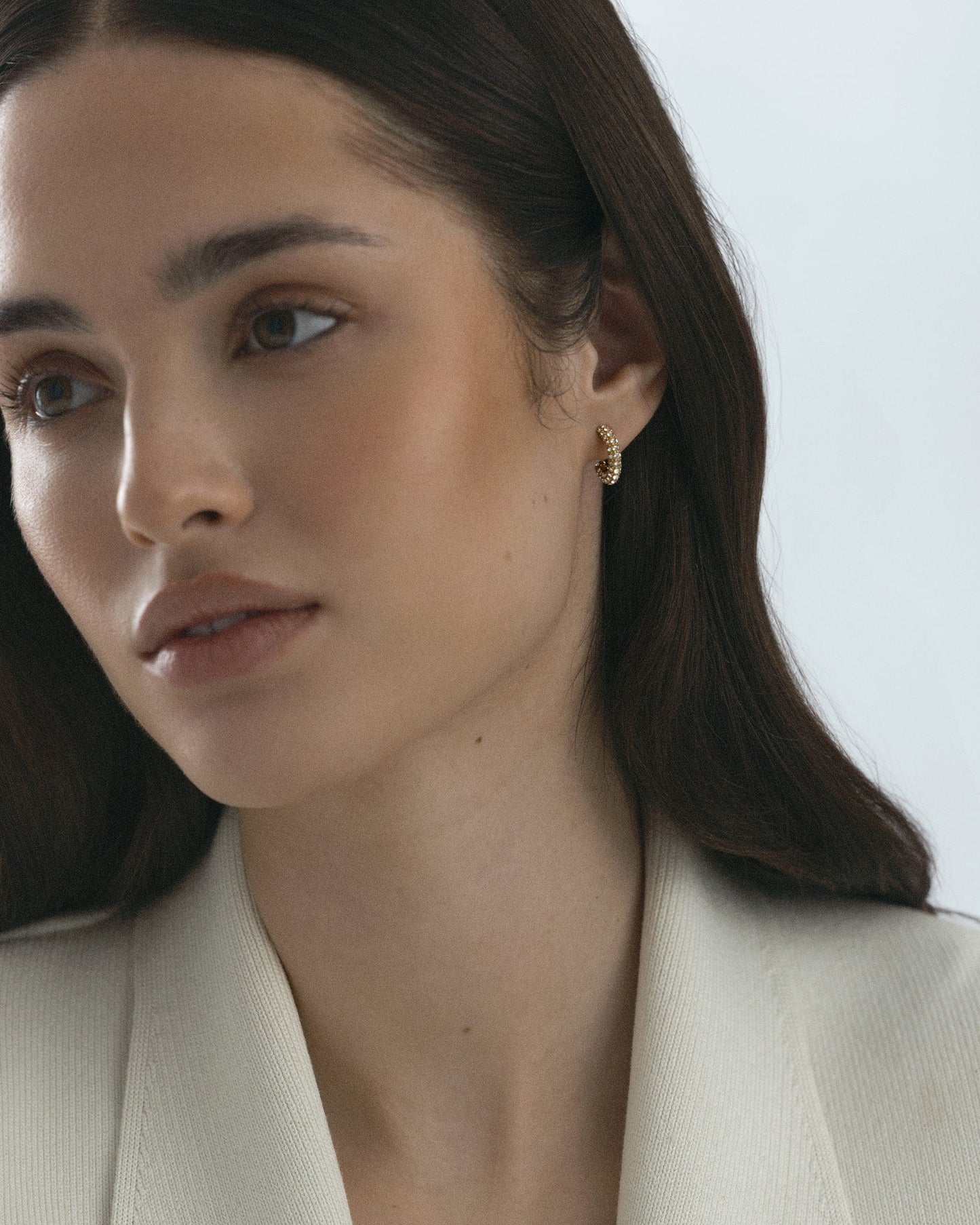 Pavé eternal small earrings