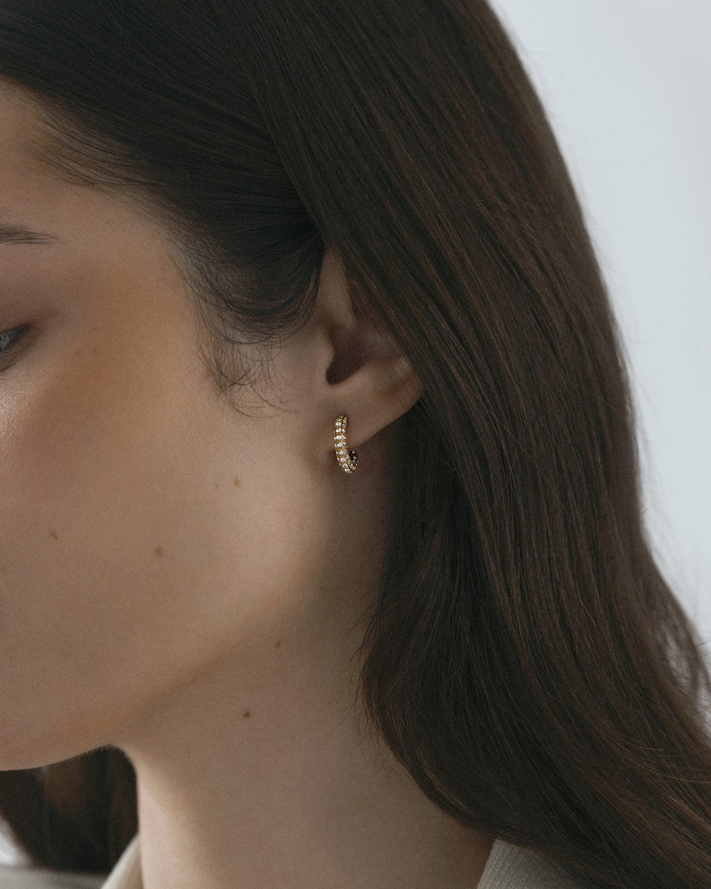 Pavé eternal small earrings