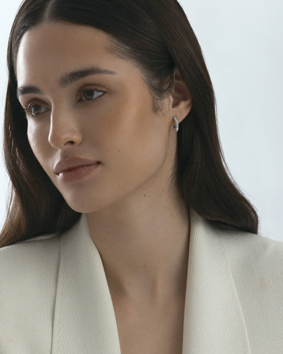 Pavé eternal small earrings