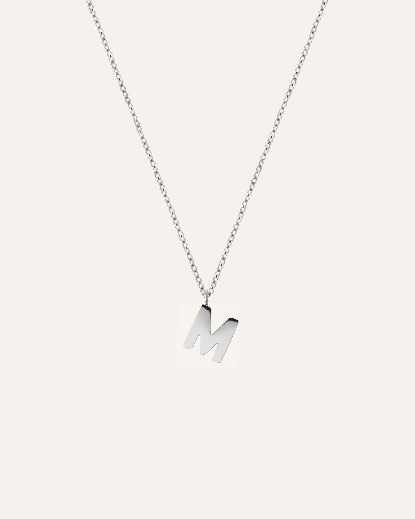 Petite Plain Letter Necklace