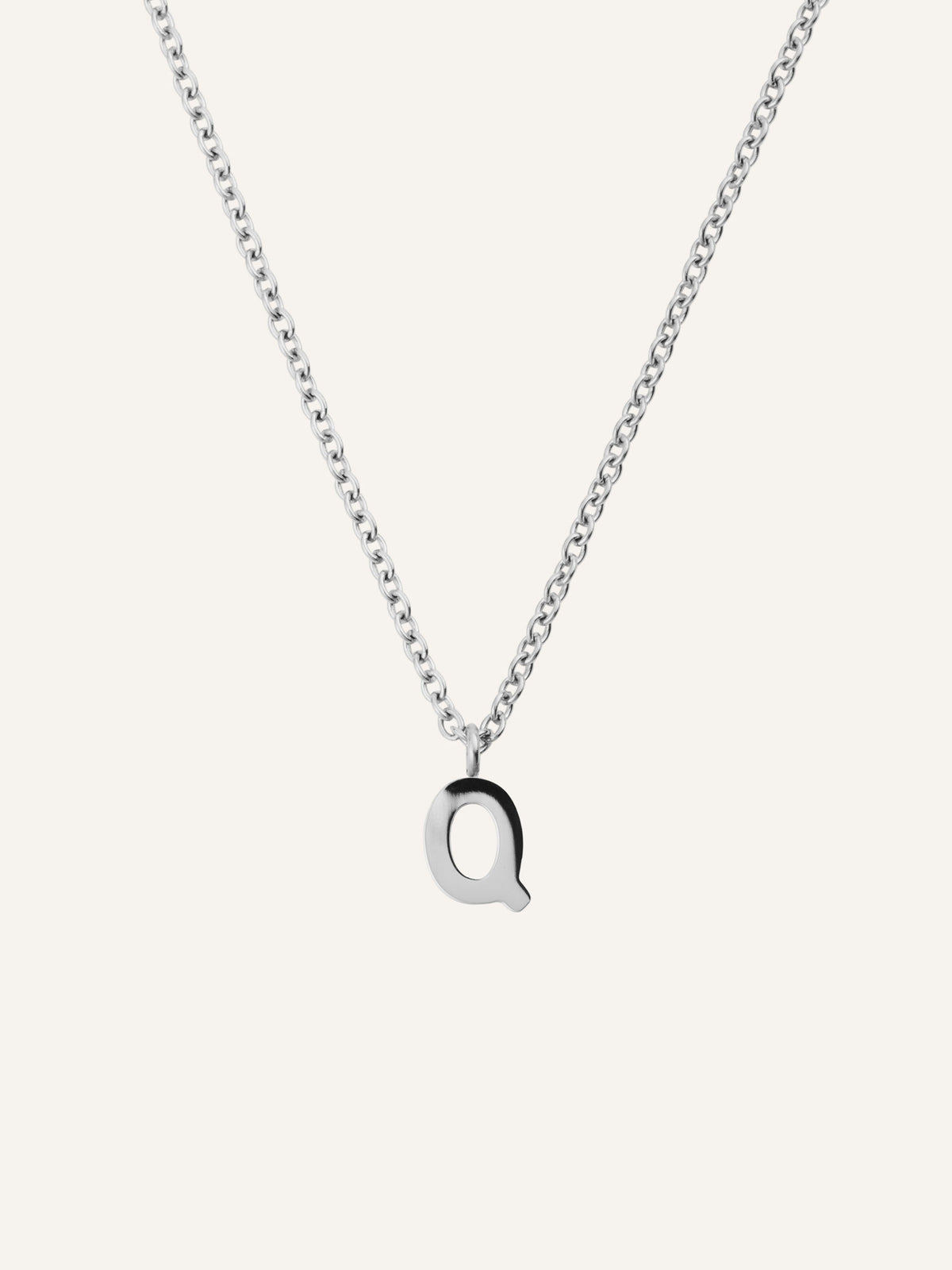Petite Plain Letter Necklace