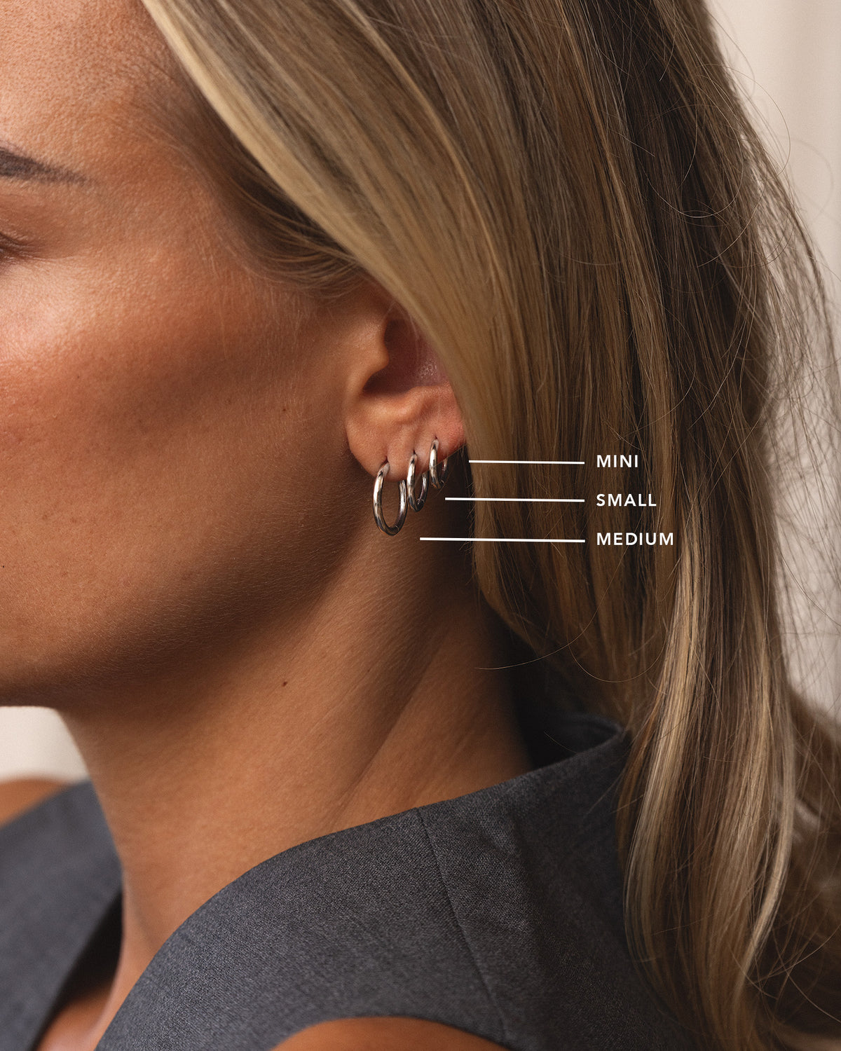 Slim Medium Hoops