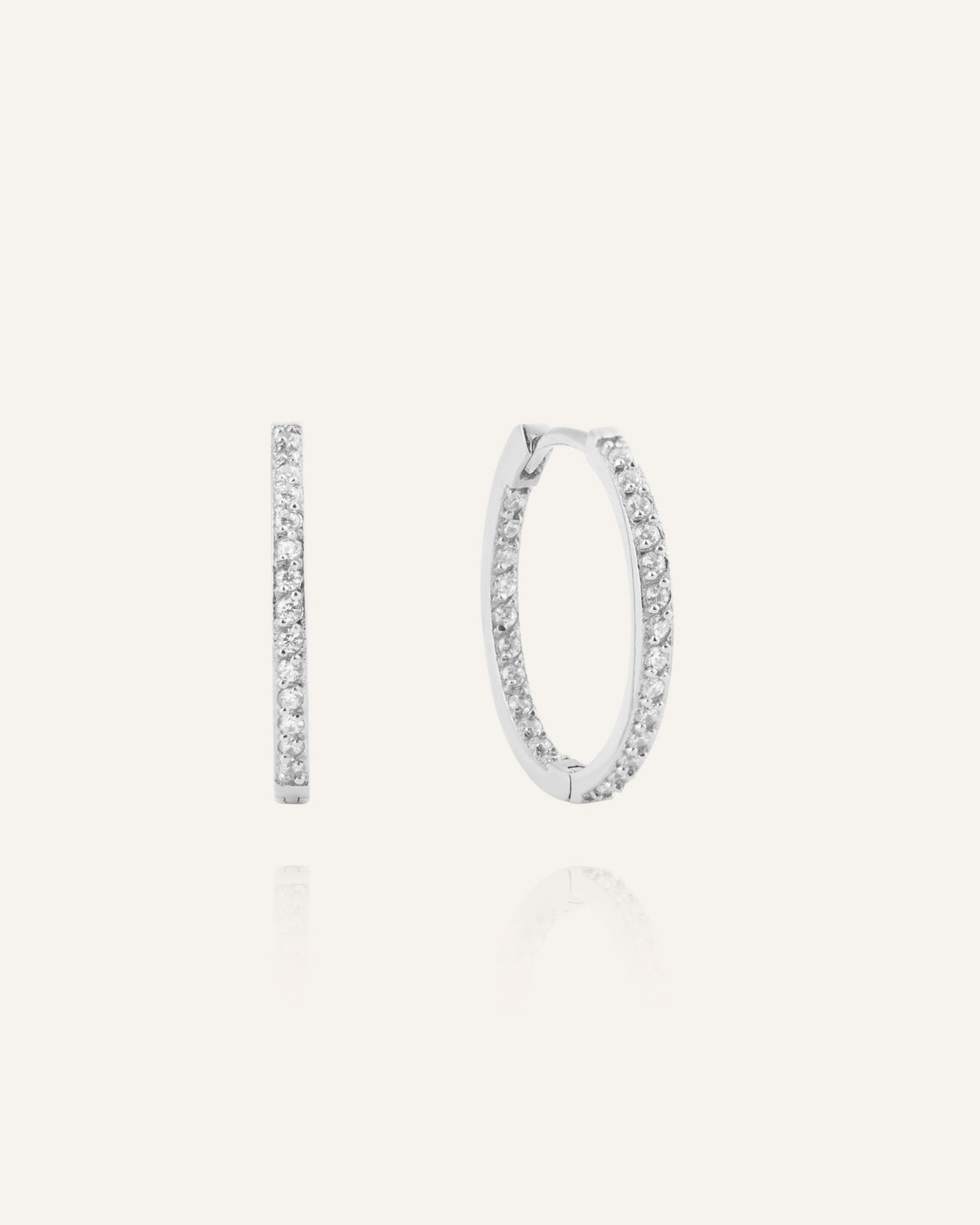 Sparkle Large Hoops