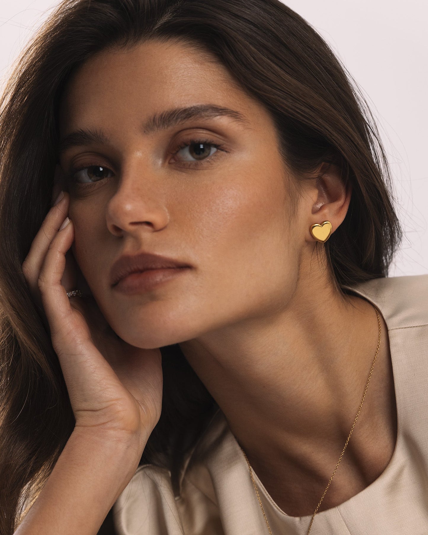 Love Gold Large Studs