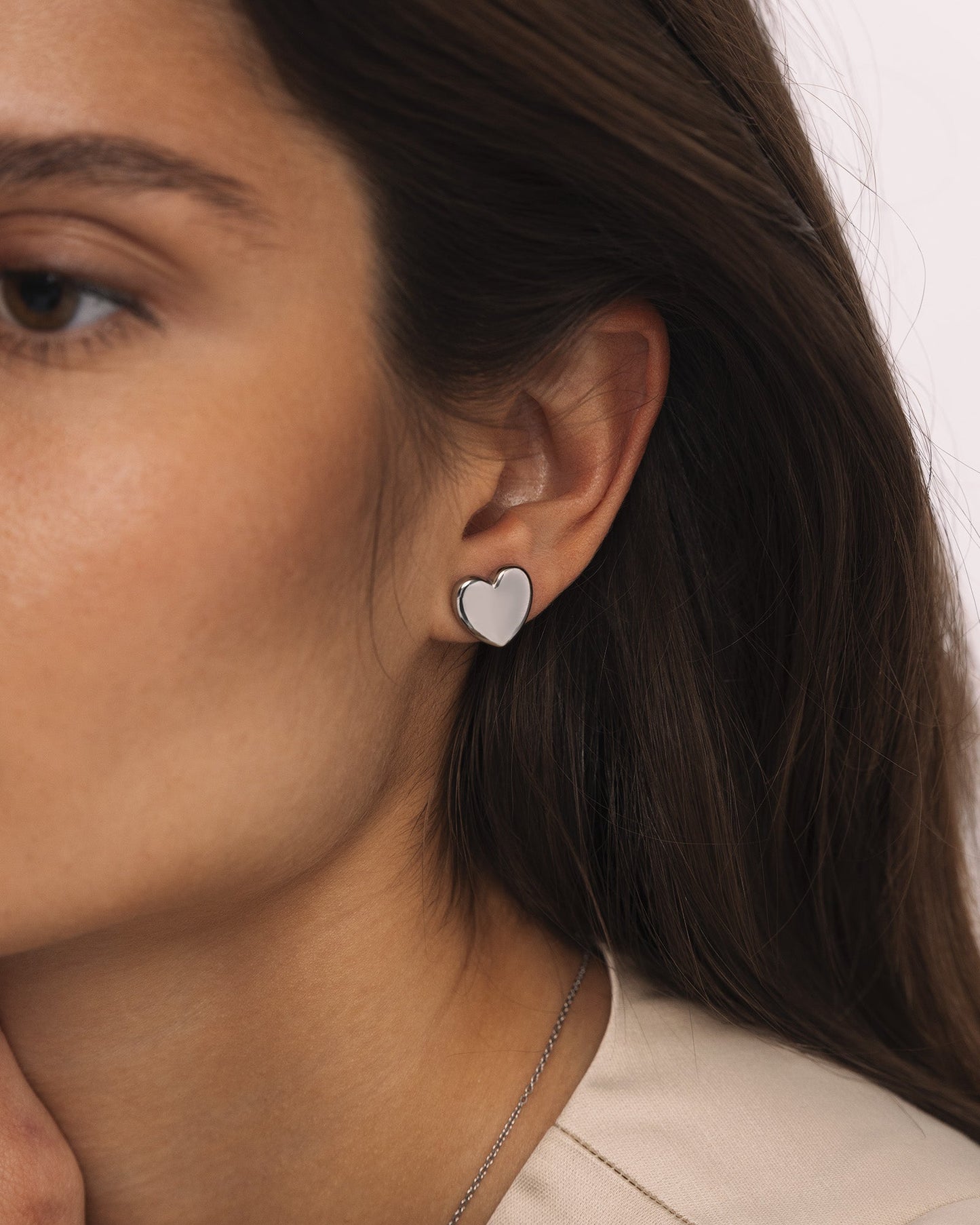 Love Steel Large Studs