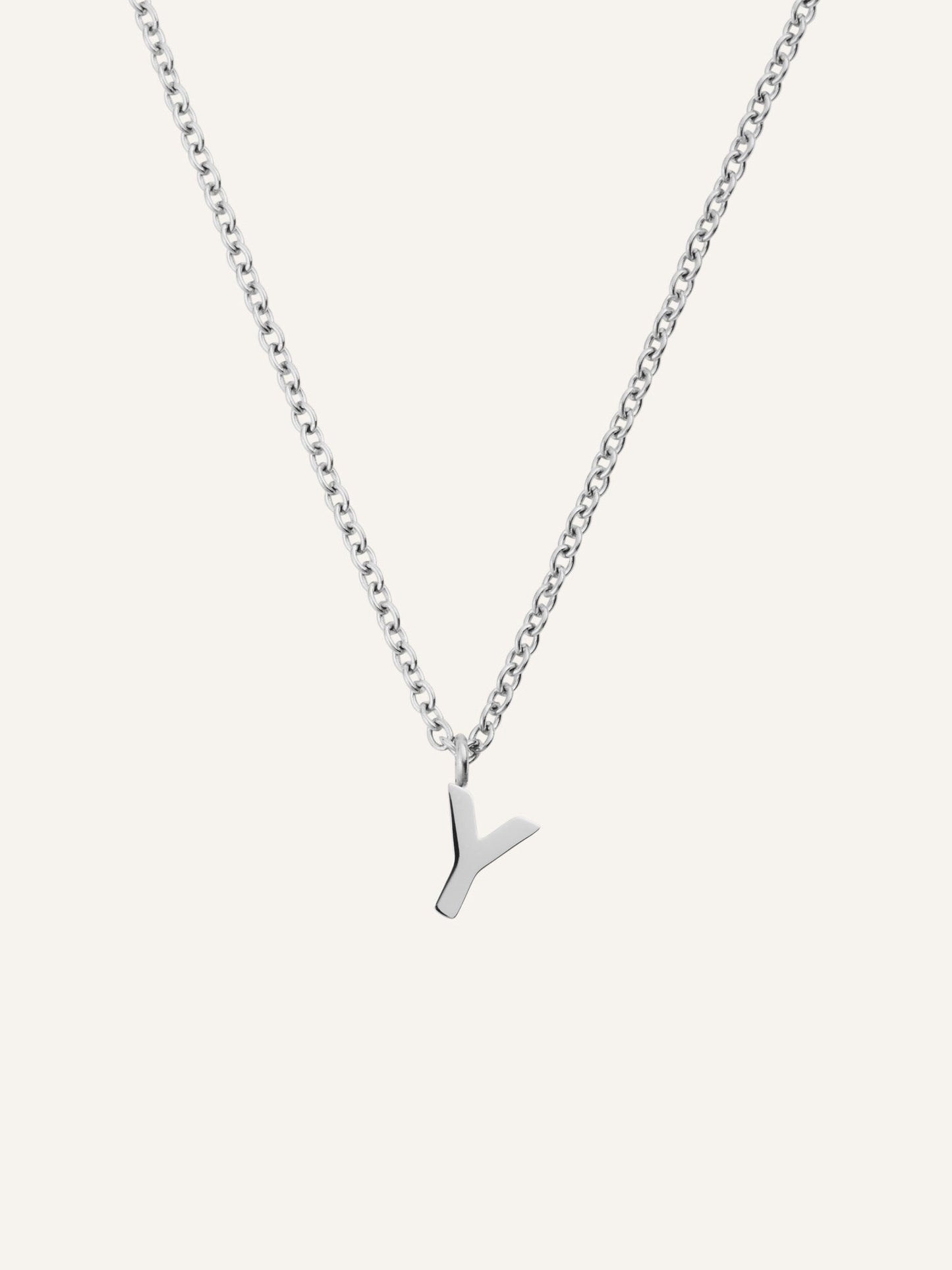 Petite Plain Letter Necklace