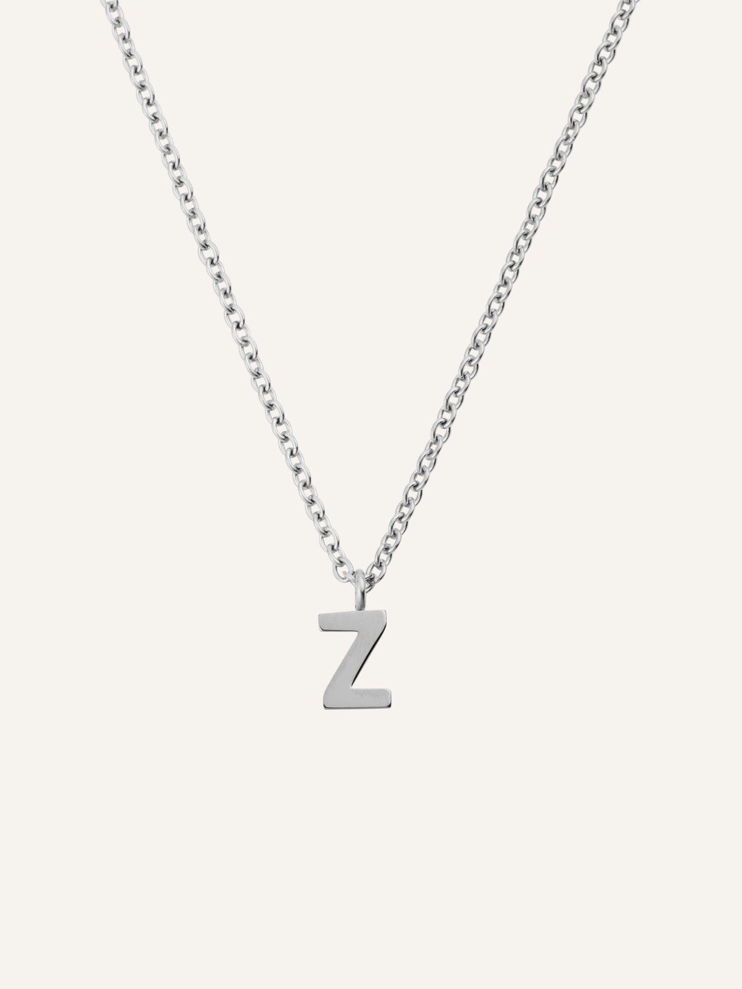 Petite Plain Letter Necklace