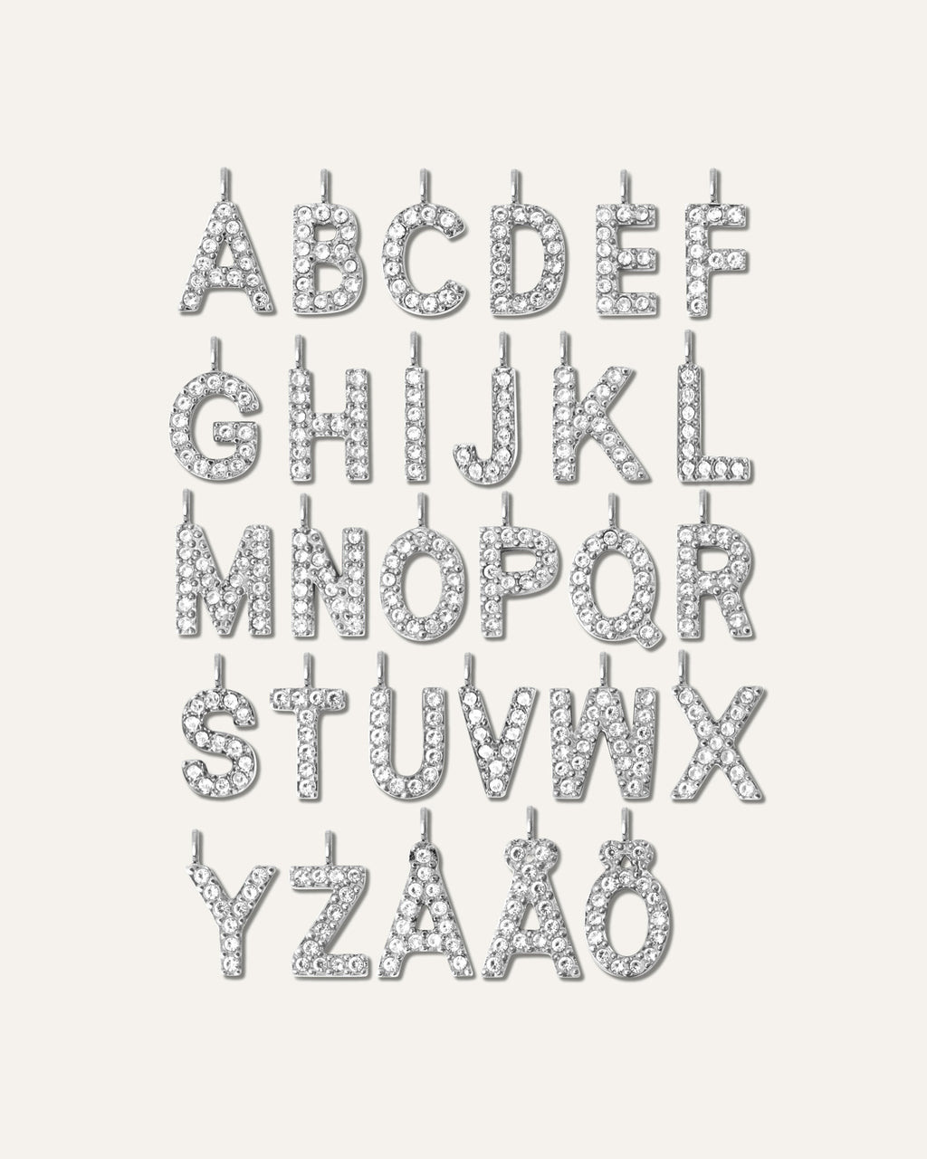Petite Stone Letter Necklace
