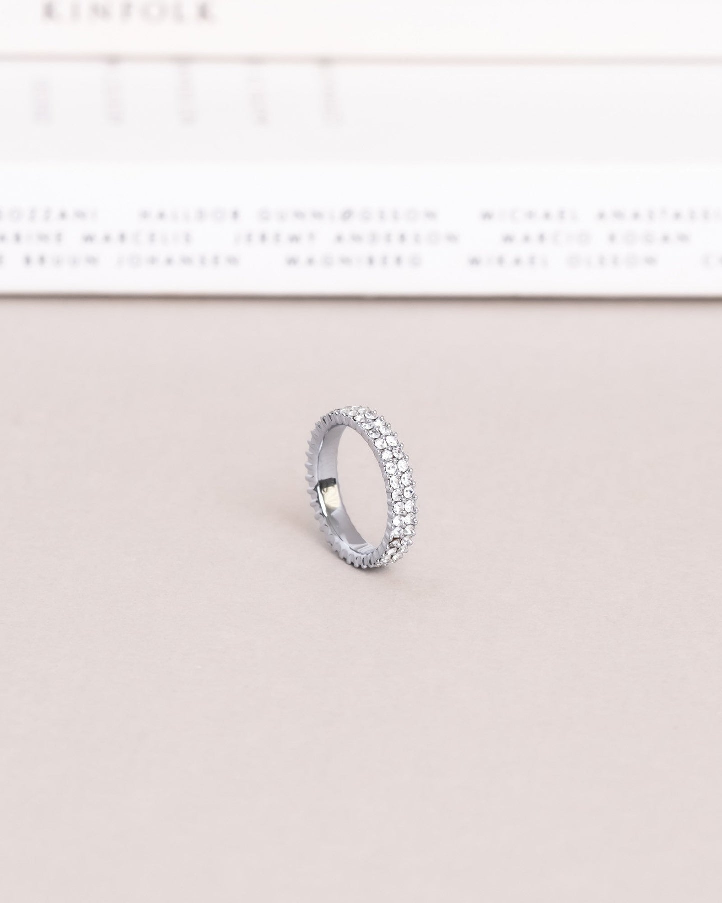 Midnight Silver Ring