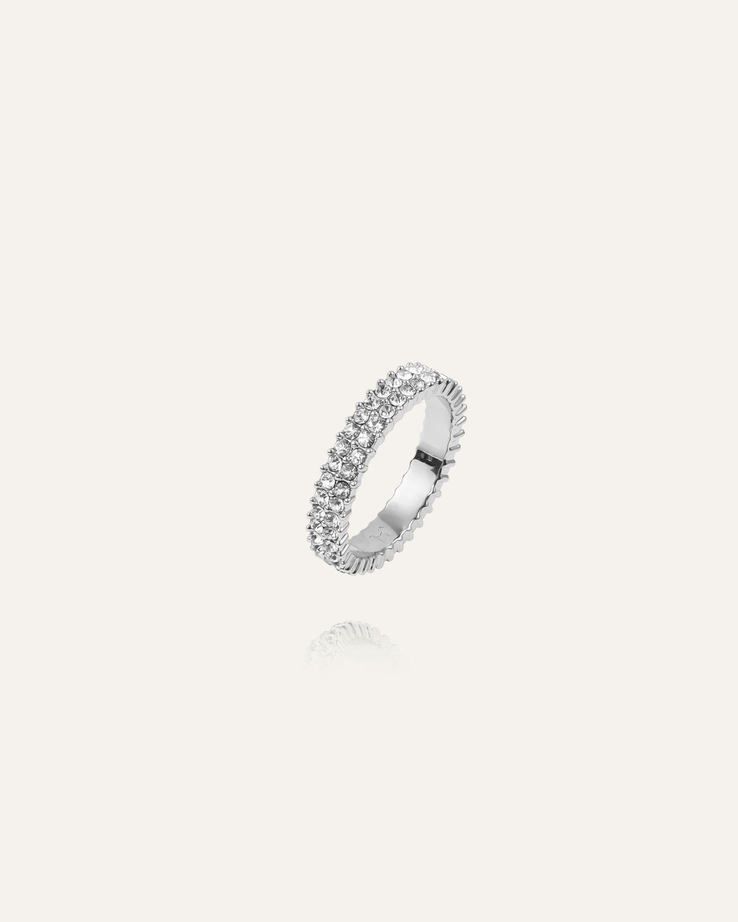 Midnight Silver Ring