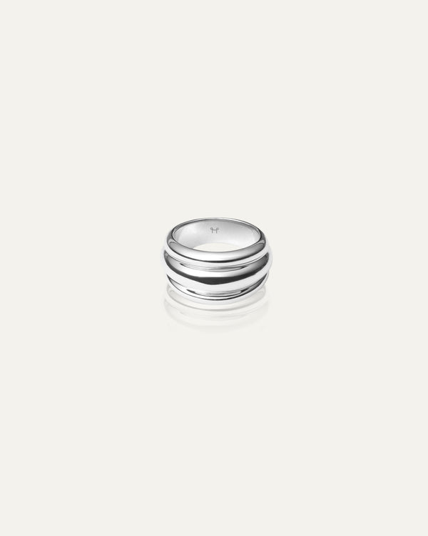 Deco Ribbed Ring